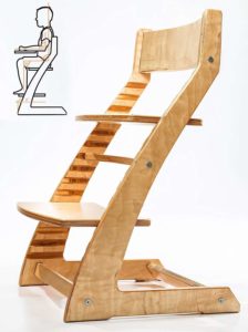heartwood adjustable wooden high chair