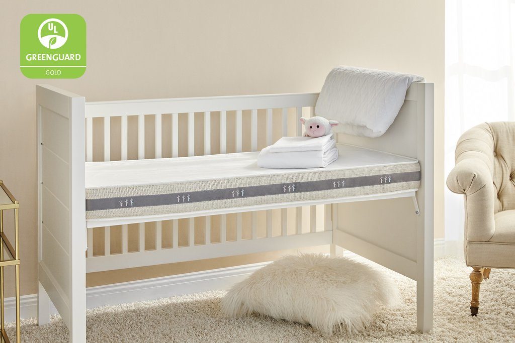 Non-toxic 2-stage crib mattress: Brentwood Home